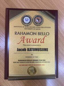 Rahamon Bello Award