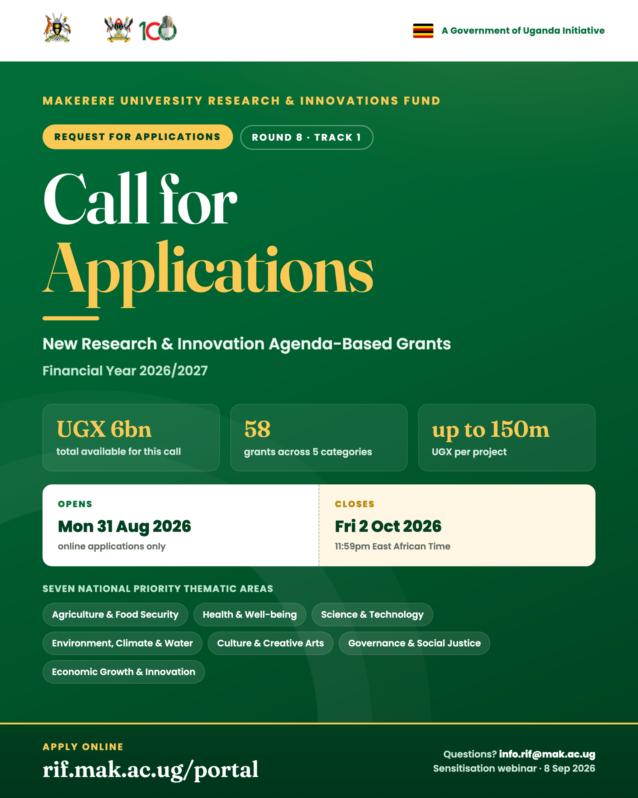 Makerere University Research and Innovations Fund (Mak-RIF)